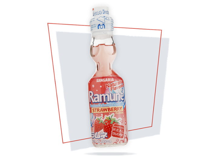 Ramune Strawberry 6.76 oz