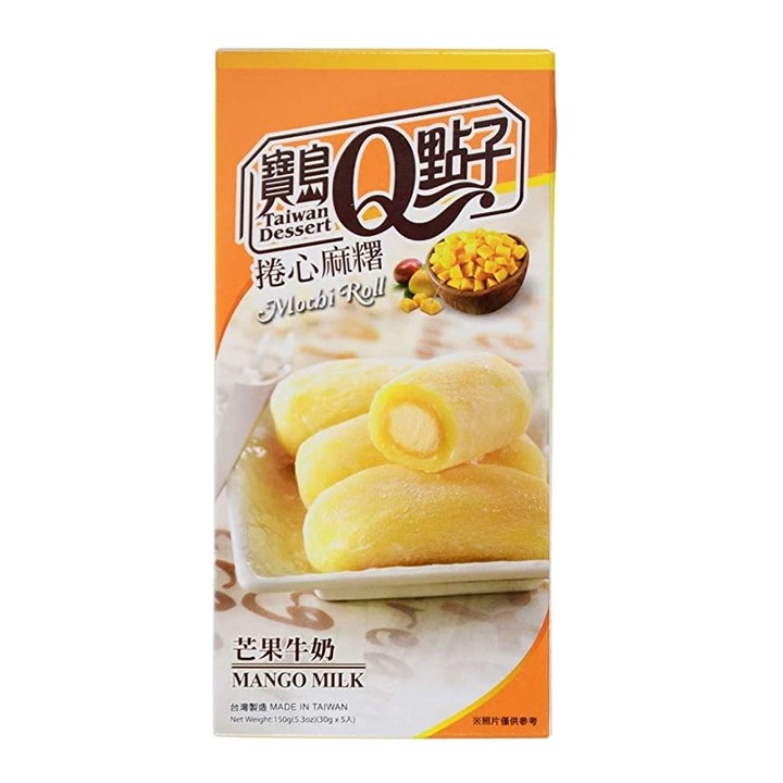 Taiwan Dessert Mochi Roll Mango Milk Pack 5.3 oz