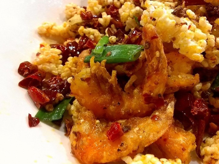 Spicy Shrimp w/Crispy Rice