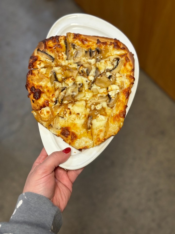 Naan Bread Pizza- Mushroom Chevre
