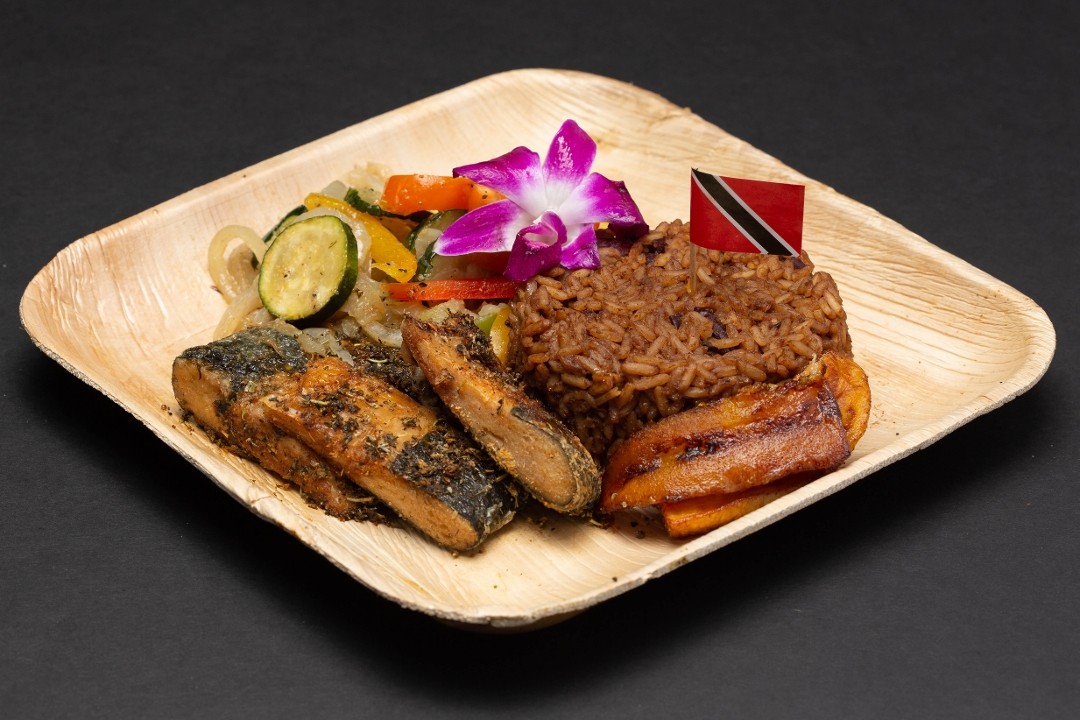 Vegan Fish & Veggies with Creole Rice