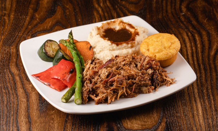 Smokey Garlic Pulled Pork Platter