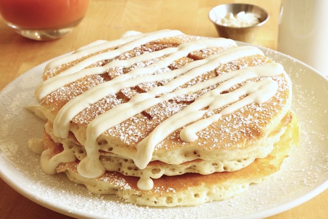 Cinnamon Roll Pancakes