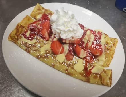 Strawberries & Cream Crepes