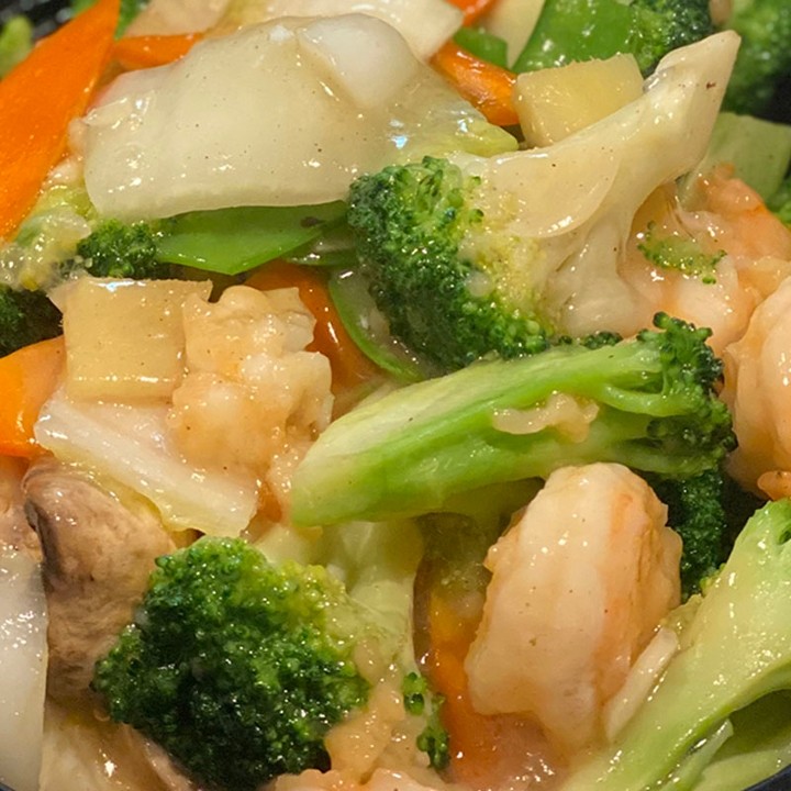 S3 Shrimp with Mixed Vegetables 素菜虾