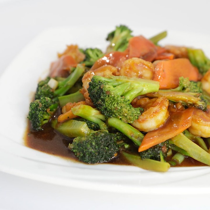 S1 Shrimp with Broccoli 芥兰虾