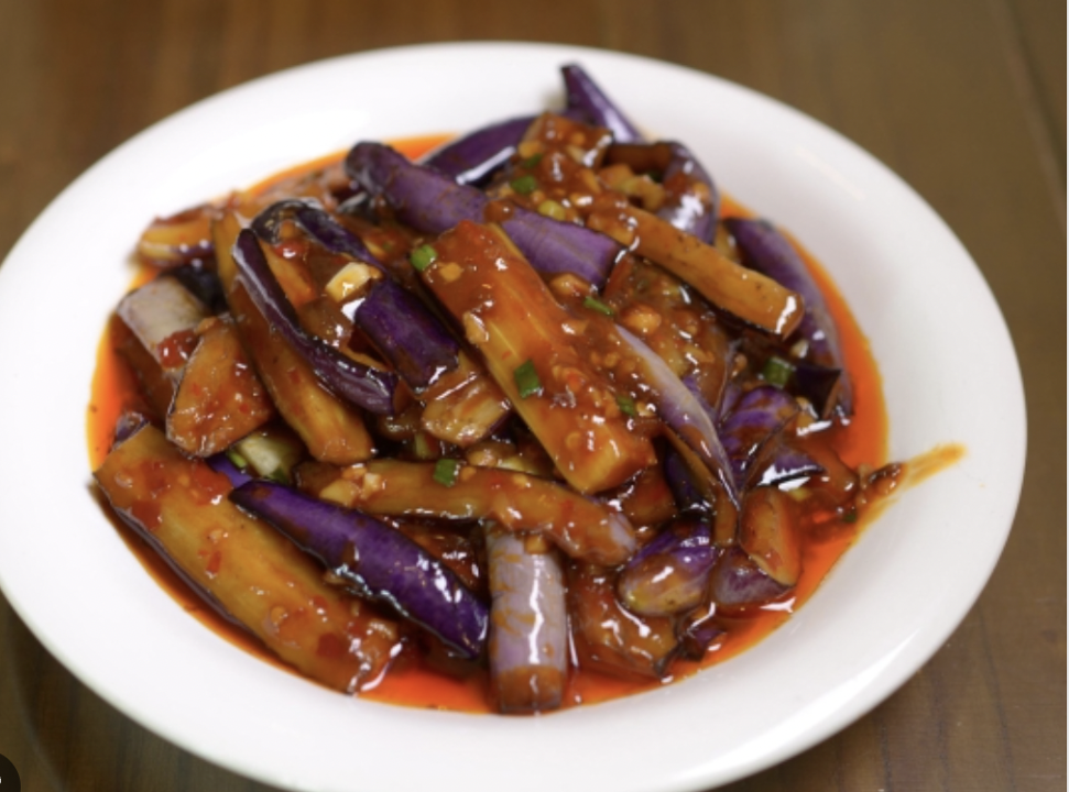 鱼香茄子eggplant w. garlic sauce