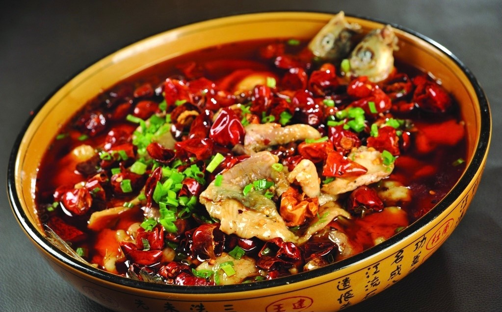水煮鱼片boiled fish fillet in spicy brot