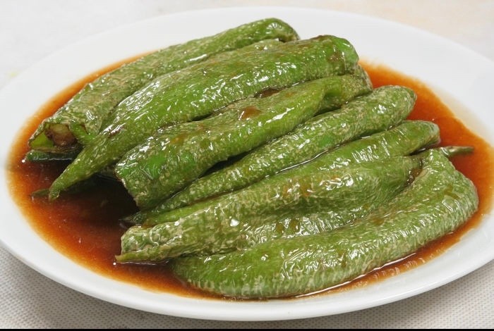 虎皮青椒tiger skin liked fried green pepper