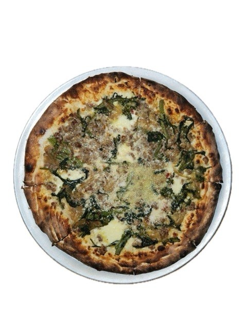 Rabe & Sausage Pizza