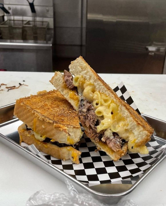Brisket Grilled Cheese & Side