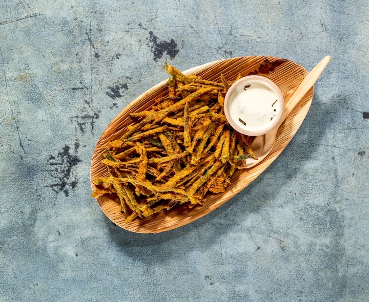 Cayenne Dusted Crispy Okra Fries