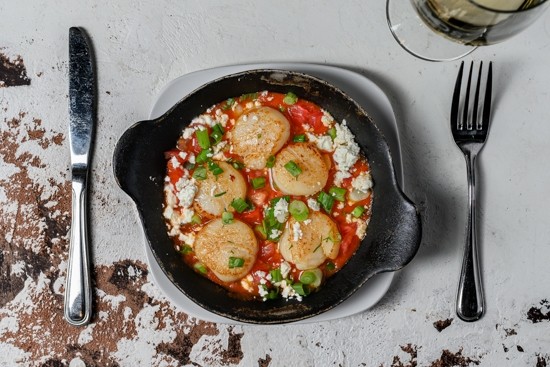 Scallop Saganaki