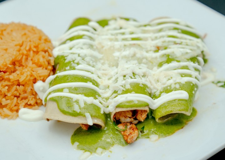 Spinach and Chicken Enchilada