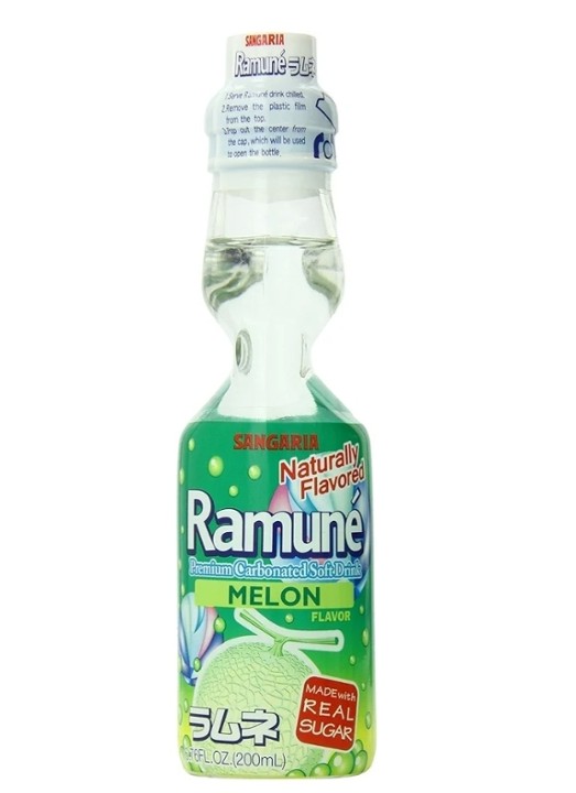 Ramune Japanese Soda - Melon