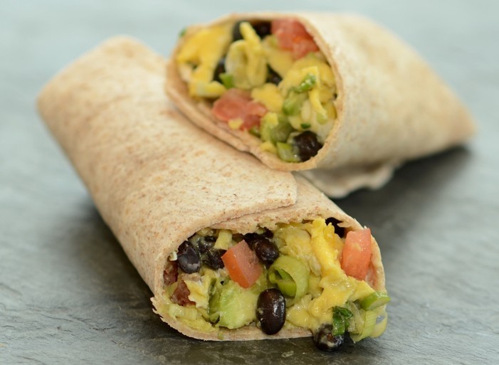 Avocado, Black Beans, Tomato and Pepper Jack Cheese