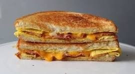 BACON EGG AND CHEESE WITH PANINI BREAD
