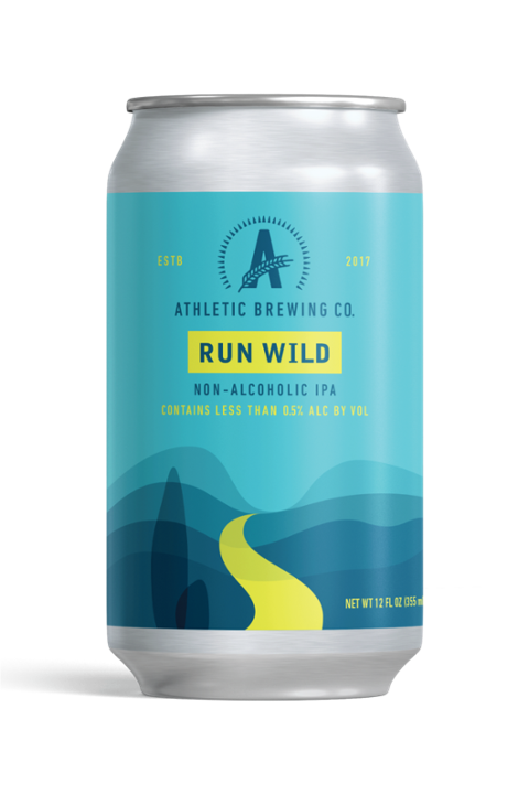 Athletic Brewing Run Wild IpA NON-Alcoholic beer