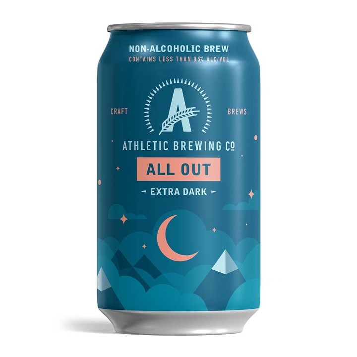 Athletic Brewing All Out STOUT NON-Alchoholic beer