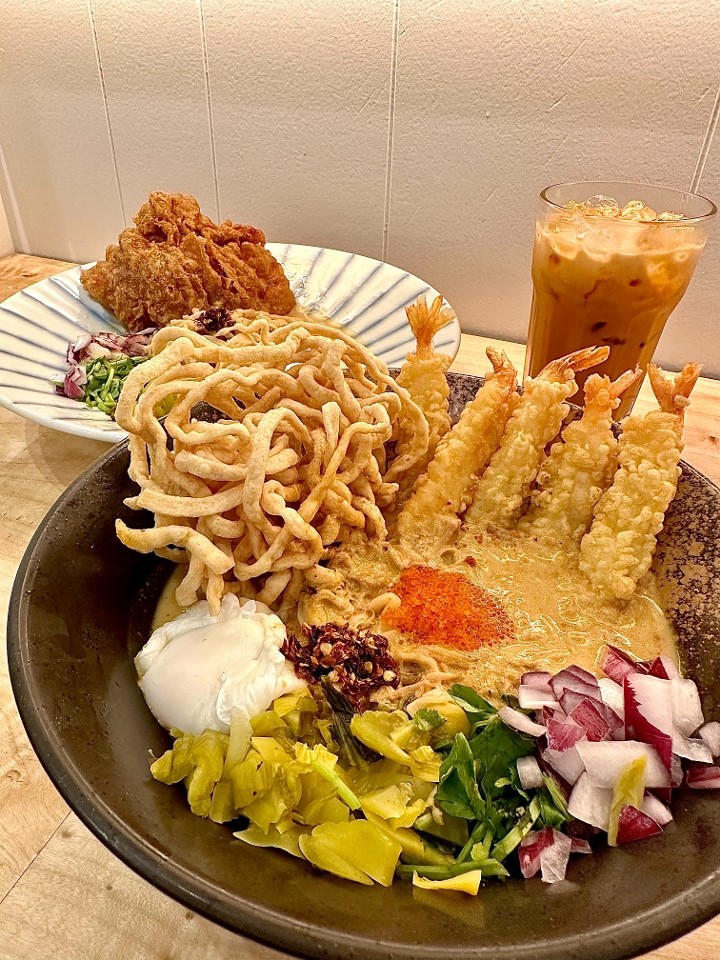 Khao Soi Shrimp Tempura