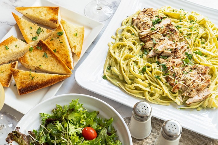 Chicken Pesto Alfredo Pasta Family Meal