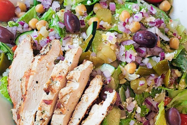 Grilled Chicken Modern Greek Salad