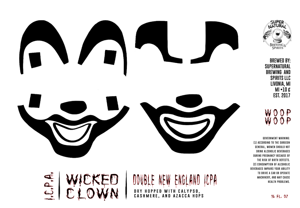 Single Wicked Clown 16oz Can