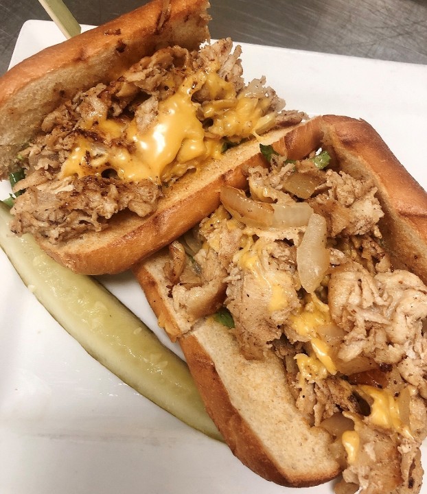 Twisted Chicken Cheesesteak