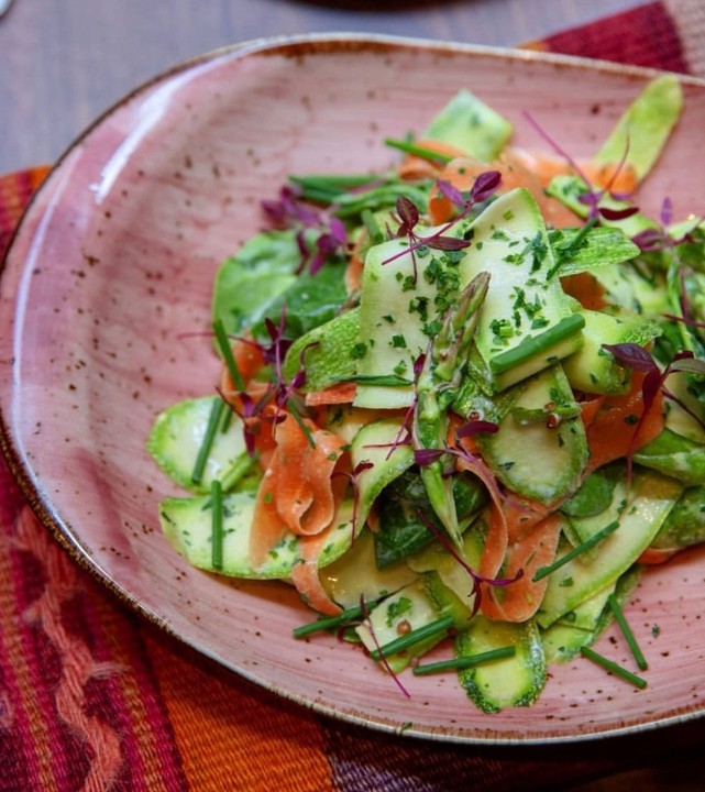 Shaved zucchini & asparagus Salad