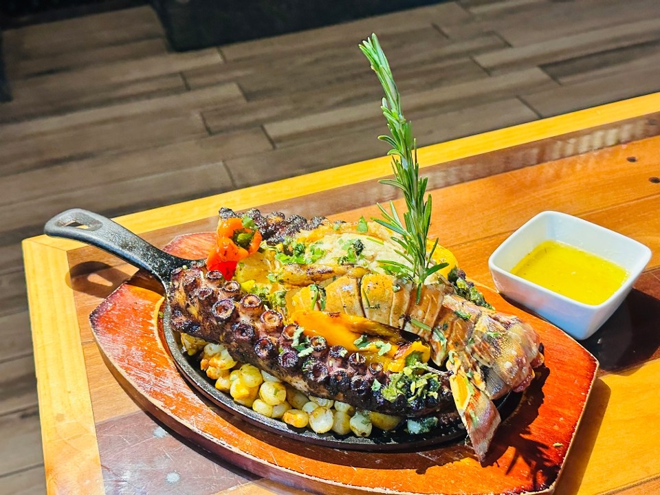 Grilled Octopus with Lobster