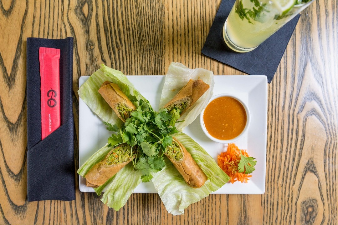 Crispy Edamame Spring Rolls