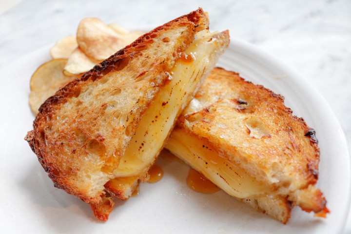Spicy Honey Grilled Cheese