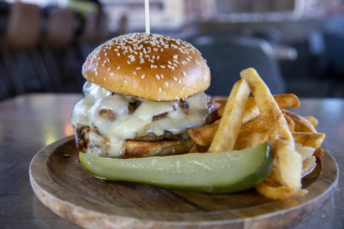 Mushroom Swiss Burger