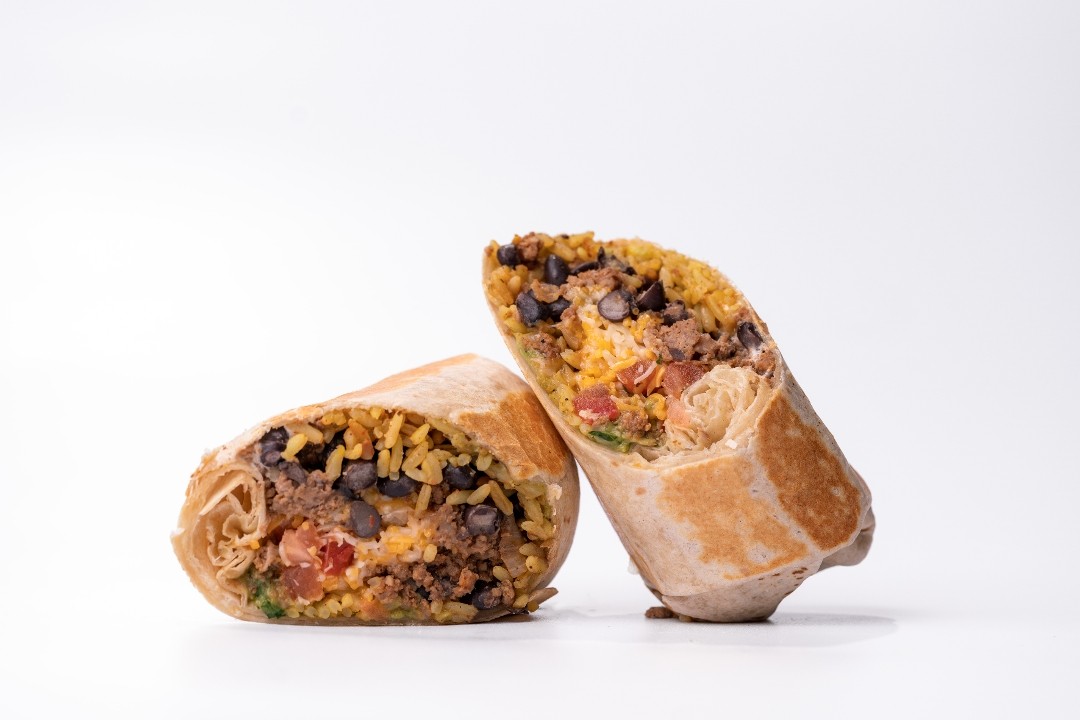 Lunch Ground Beef Burrito