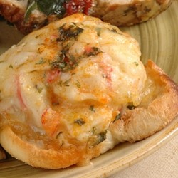 Open Faced Shrimp & Crab Melt