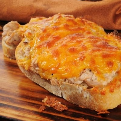 Open Faced Tuna Melt