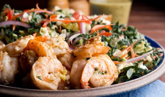 Asian Salad With Shrimp