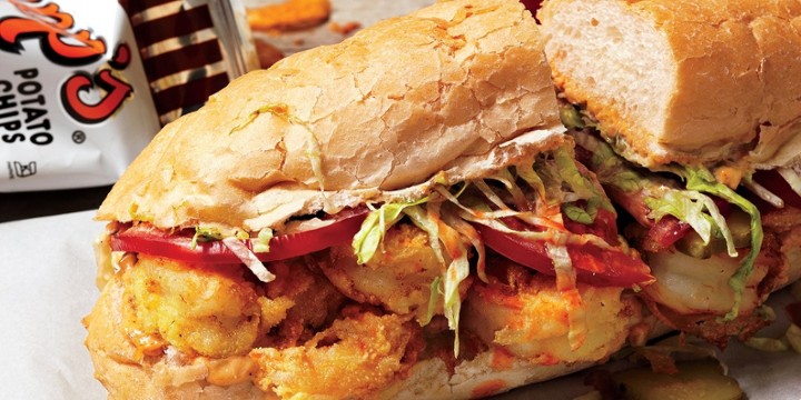 Cajun Jumbo Shrimp Po-boy