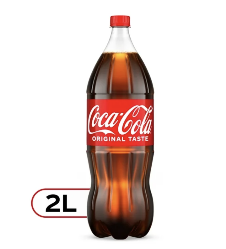 coca cola 2 litros plastic bottle