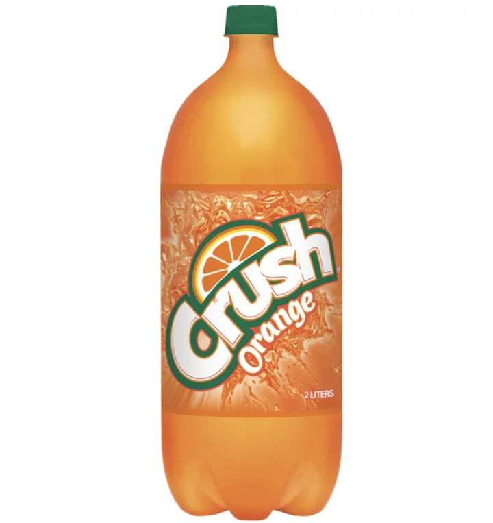 orange crush 2 litros plastic bottle