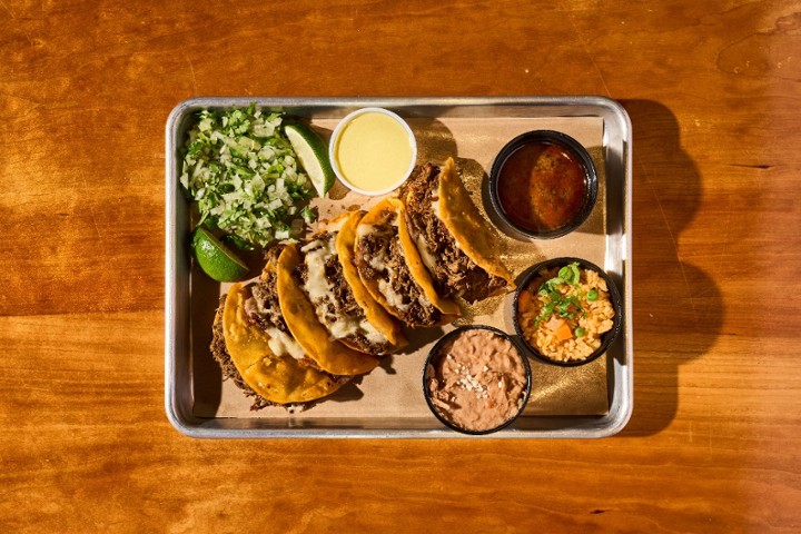 5 Quesabirria Taco Plate