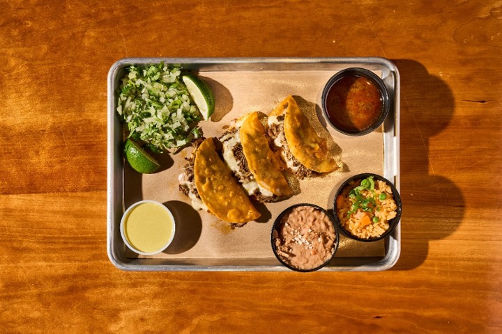 3 Quesabirria Taco Plate