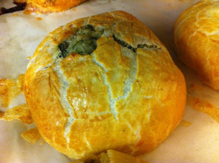 Hot Broc Ched Knish