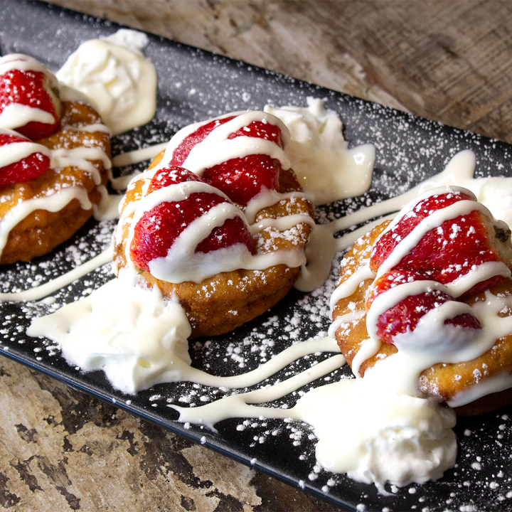 DEEP FRIED STRAWBERRY BISCUITS