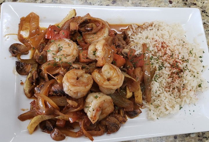 Shrimps Saltado