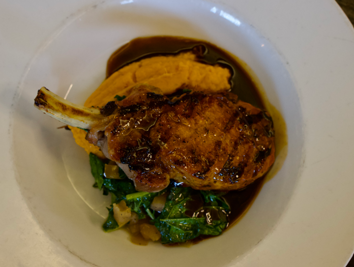 Sorghum Glazed Pork Chop