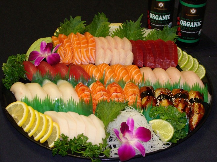 E: Sushi & Sashimi Platter 120 Pc