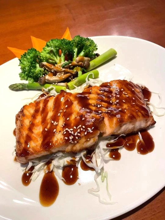 Salmon Teriyaki with Rice