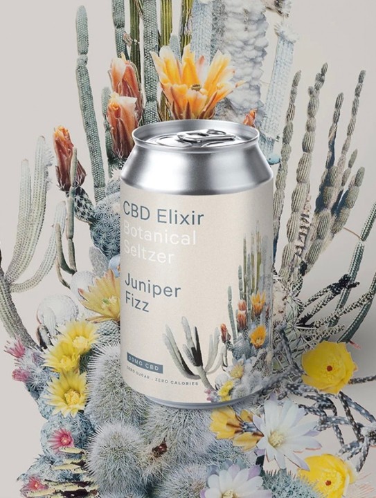 Juniper Fizz Marz CBD Botanical Seltzer (12oz can)