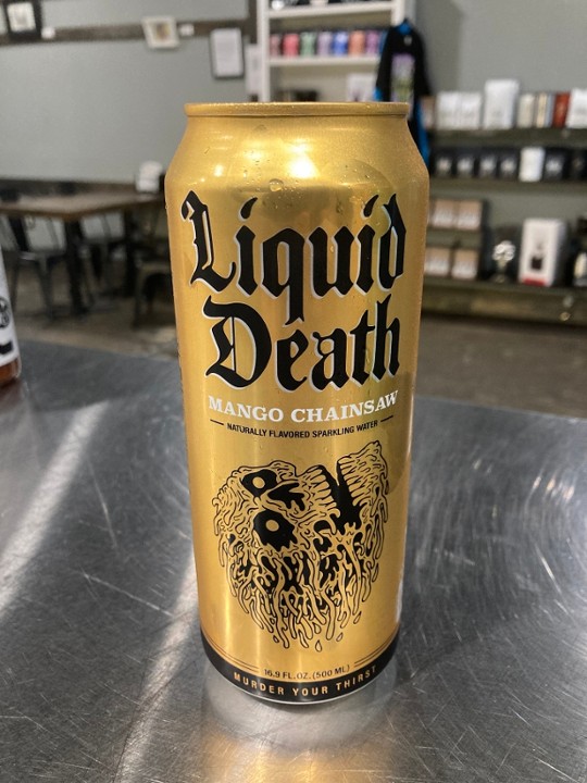 Liquid Death Sparkling Mango Chainsaw 19.2oz Can